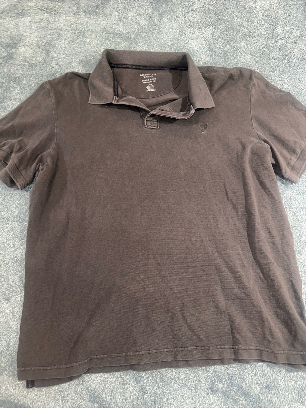 American Eagle Outfitters Men’s Dark Gray Polo Shirt
